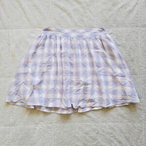 Fifty Street Pastel Plaid Mini Skirt